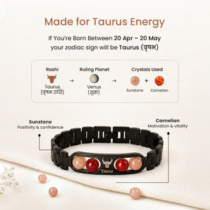 Made for Taurus energy – ruling planet and crystals in the Taurus zodiac bracelet