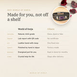 Why World of Oorja – Amethyst Leather Bracelet made for you, finished by hand in Jaipur