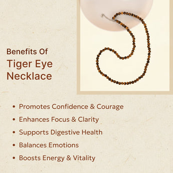 Tiger Eye Necklace - WorldOfOorja