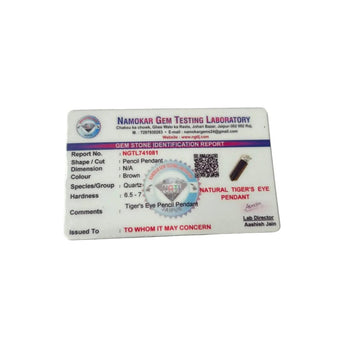 Tiger Eye Pencil Pendant - WorldOfOorja