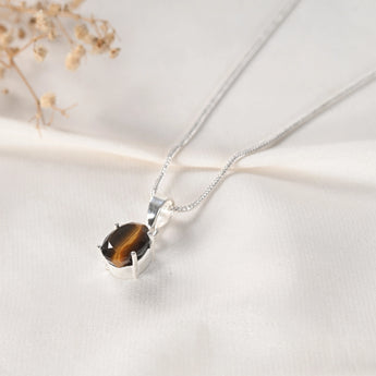 Tiger Eye Pendant – Focus & Courage – World of Oorja (image 5)