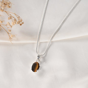 Tiger Eye Pendant – Focus & Courage – World of Oorja (image 4)