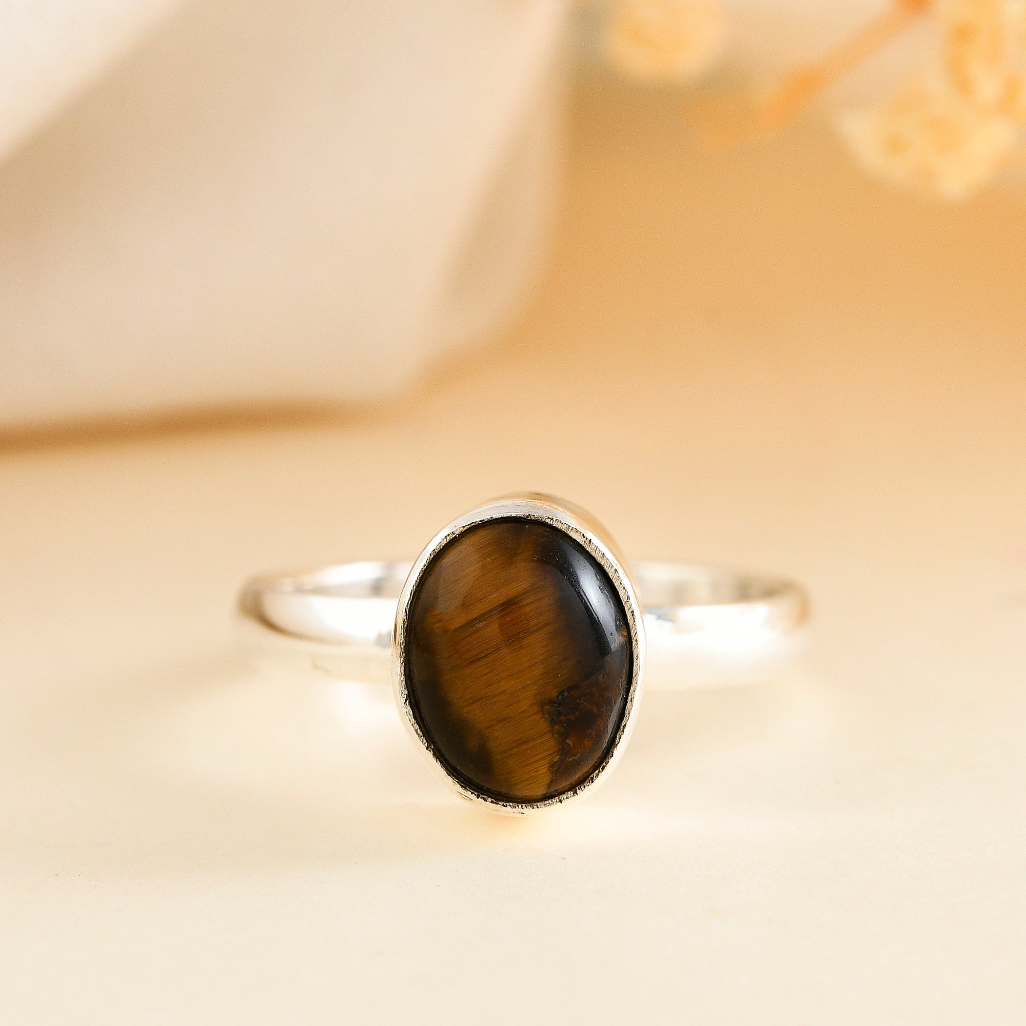 Tiger eye Ring - WorldOfOorja