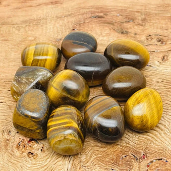Tiger Eye Tumble Stones - WorldOfOorja