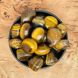 Tiger Eye Tumble Stones - WorldOfOorja