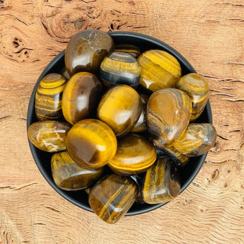Tiger Eye Tumble Stones - WorldOfOorja