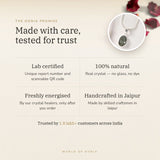The Oorja promise – Labradorite Pendant, lab certified and energised after you order