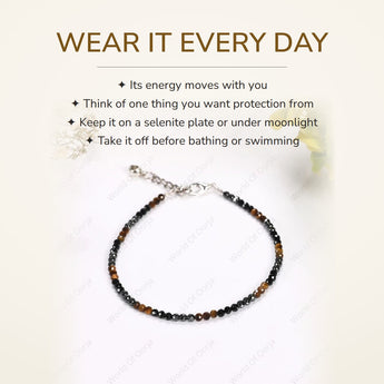 How to wear your Triple Protection Anklet