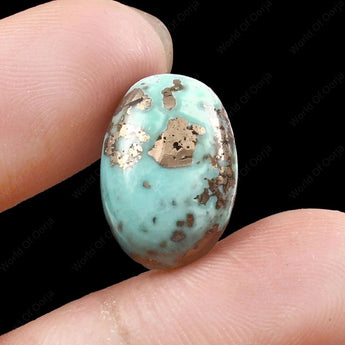 Turquoise (Firoza) (14.75 Carat, 16.07 Ratti) - WorldOfOorja
