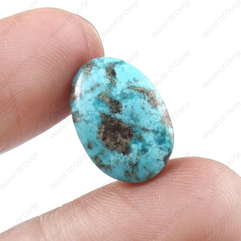 Turquoise (Firoza) (7.33 Carat, 8.04 Ratti) - WorldOfOorja
