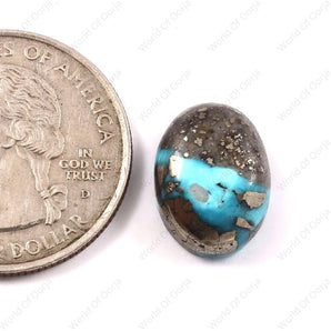 Turquoise (Firoza) (9.60 Carat, 10.46 Ratti) - WorldOfOorja