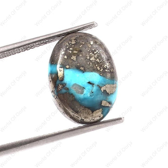 Turquoise (Firoza) (9.60 Carat, 10.46 Ratti) - WorldOfOorja