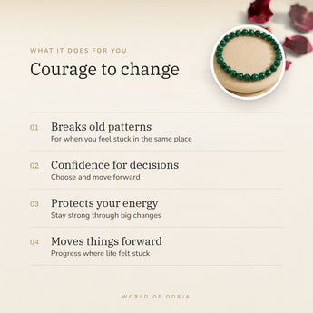 Malachite Bracelet benefits – World of Oorja
