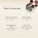 How to wear your Raw Pyrite Pendant – daily wear, morning wish, recharge on selenite or moonlight
