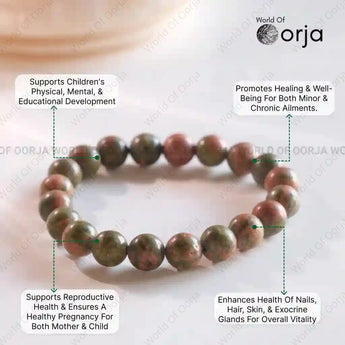 Unakite bracelet - WorldOfOorja