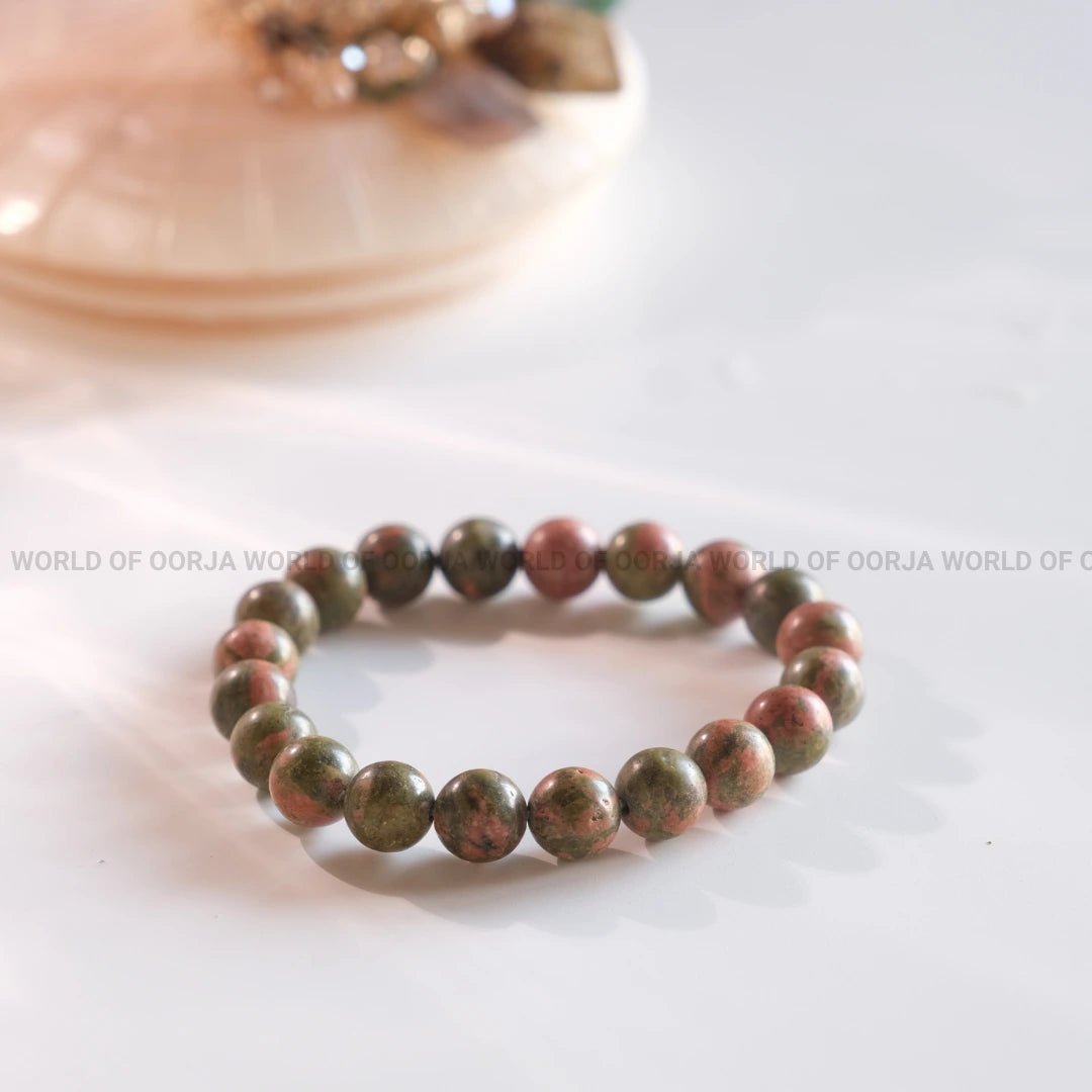 Unakite bracelet - WorldOfOorja