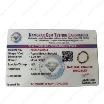 Unakite bracelet - WorldOfOorja