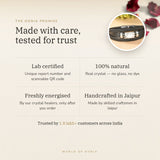 The Oorja promise – Howlite Leather Bracelet, lab certified and energised after you order