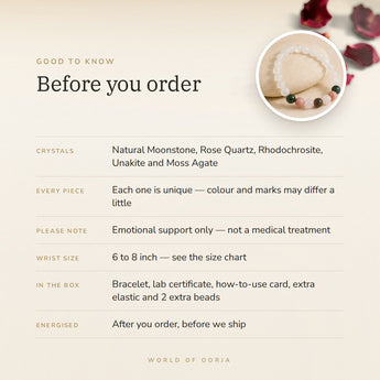 Pregnancy Bracelet – before you order: size, what is in the box, energised after order
