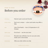 Libra Zodiac Bracelet – before you order: size, what is in the box, energised after order