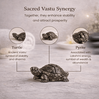 Vastu Pyrite Tortoise (Pack of 2) - WorldOfOorja