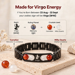 Made for Virgo energy – ruling planet and crystals in the Virgo zodiac bracelet