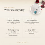 How to wear your Turquoise (Firoza) Pendant – daily wear, morning wish, recharge on selenite or moonlight