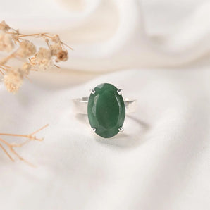 Green Aventurine Ring – Stone of Opportunity for Luck & Career Growth