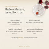 The Oorja promise – Carnelian Pendant, lab certified and energised after you order