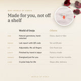 Why World of Oorja – Red Coral (Moonga) Ring made for you, finished by hand in Jaipur