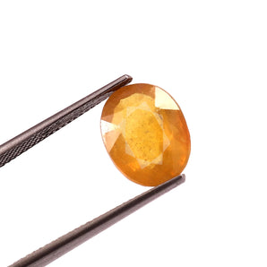 Yellow Sapphire (Pukhraj) (5.50 Carat, 5.99 Ratti) - WorldOfOorja