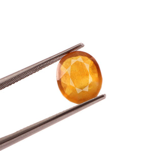 Yellow Sapphire (Pukhraj) (5.75 Carat, 6.26 Ratti) - WorldOfOorja