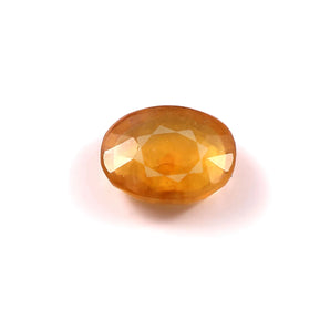 Yellow Sapphire (Pukhraj) (5.88 Carat, 6.4 Ratti) - WorldOfOorja