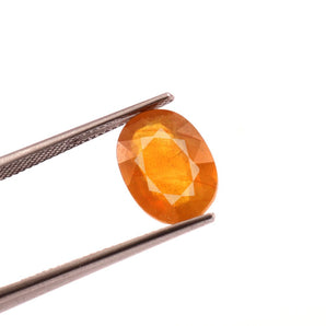 Yellow Sapphire (Pukhraj) (6.39 Carat, 6.96 Ratti) - WorldOfOorja