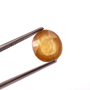 Yellow Sapphire (Pukhraj) (6.74 Carat, 7.34 Ratti) - WorldOfOorja