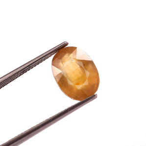 Yellow Sapphire (Pukhraj) (6.93 Carat, 7.55 Ratti) - WorldOfOorja