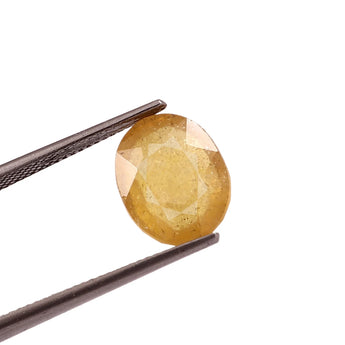 Yellow Sapphire (Pukhraj) (7.18 Carat, 7.82 Ratti) - WorldOfOorja