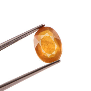 Yellow Sapphire (Pukhraj) (7.22 Carat, 7.86 Ratti) - WorldOfOorja