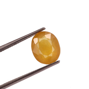 Yellow Sapphire (Pukhraj) (7.23 Carat, 7.88 Ratti) - WorldOfOorja