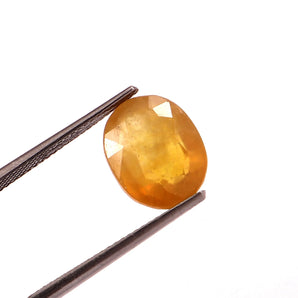Yellow Sapphire (Pukhraj) (7.51 Carat, 8.18 Ratti) - WorldOfOorja