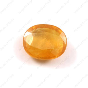 Yellow Sapphire (Pukhraj) (8.46 Carat, 9.28 Ratti) - WorldOfOorja