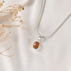 Yellow Sapphire (Pukhraj) Pendant – Wisdom & Prosperity – World of Oorja