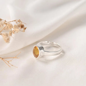 Yellow Sapphire (Pukhraj) Ring – Guru Ratna for Marriage, Wealth & Jupiter – World of Oorja (image 2)