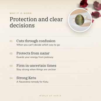 Cat's Eye (Lehsunia) Ring benefits – World of Oorja