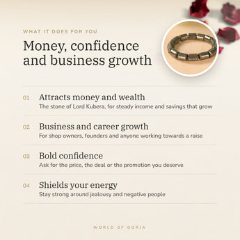 Pyrite Cylinder Bracelet benefits – World of Oorja