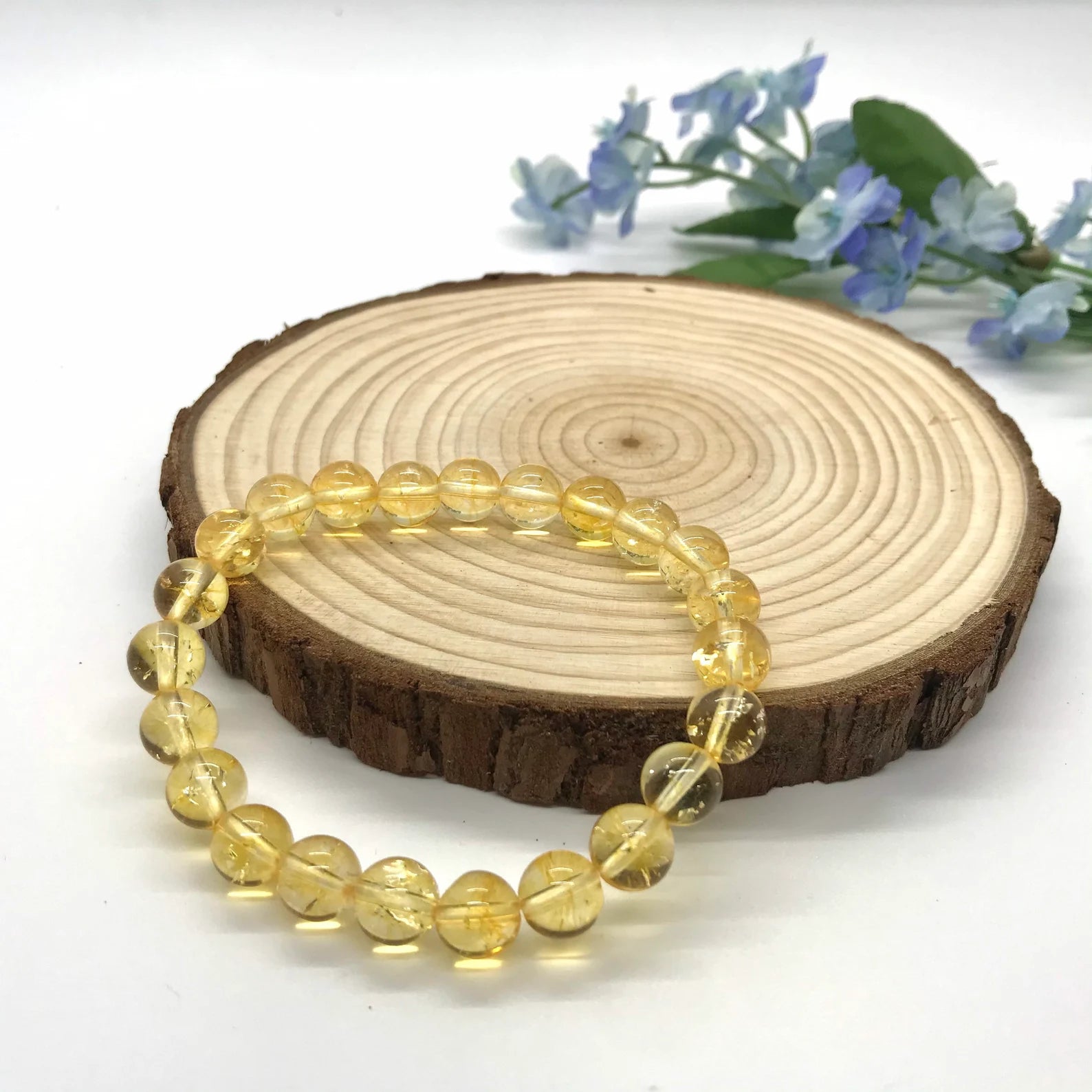 Buy GaiaGems Yellow Citrine Bracelet for Financial Luck for Men's and  Women's and Boys and Girls (Beads Size: 8mm, Jute Bag) at Amazon.in